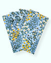 Set 4 servilletas Wildwood Garden Blue 100% algodón