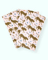 Set 4 servilletas Jaguar Rosa 100% algodón