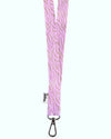 Lanyard Animal Print Cebra Pastel