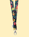 Lanyard Poppy Fields Black