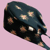 Gorro Clínico Bouquets Navy
